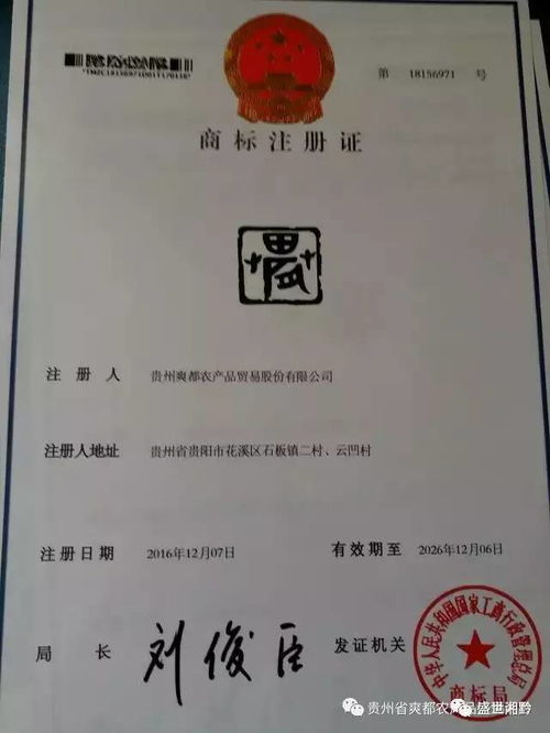 快來看, 爽都 商標竟然被這家機構注冊了
